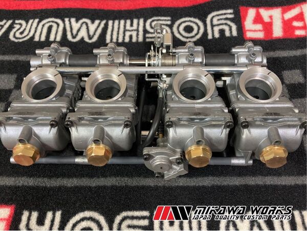 真鍮 ドレンボルト FCR キャブレター 4個 1台分セット スモール ラージ ボディ 共通 FCR28 FCR33 FCR35