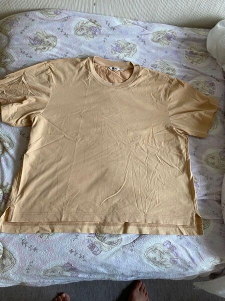 ユニクロ エアリズムTシャツ ベージュLサイズ
