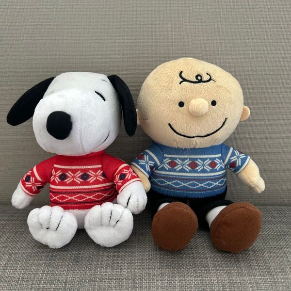 SNOOPY ぬいぐるみ ノルディックパターン スヌーピー チャーリーブラウン
