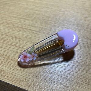 ハンドメイドヘアクリップ ピンク 桜