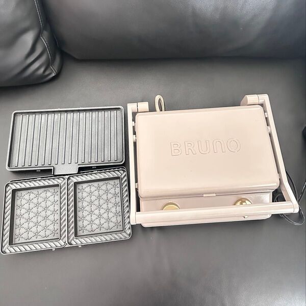 BRUNO ブルーノ グリルサンド ホットサンド メーカー ダブル グレージュ
