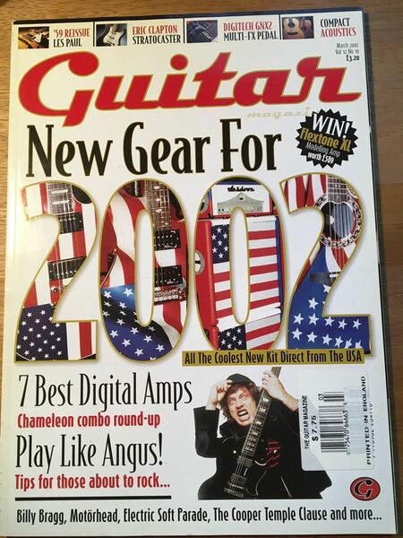 Guitar UK誌 02年3月号 送料込み スティーブ・モーズ、AC/DC、ナムショー、デジタルアンプ