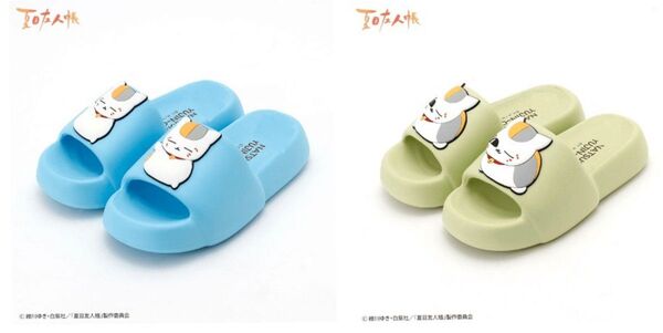 即決 夏目友人帳 ニャンコ先生 厚底サンダル 2足セット【L】新品タグ付き シャワーサンダル