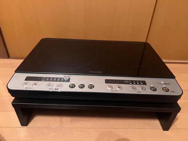 2020年製 IHクッキングヒーター アイリスオーヤマ IHK-12SP 専用スタンド付き 中古品