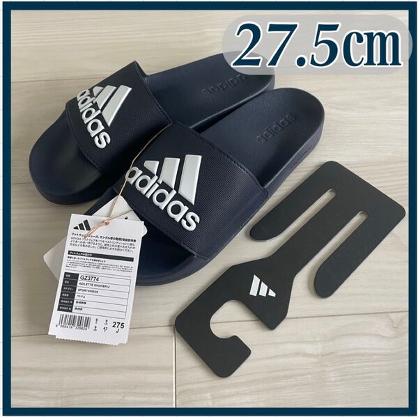アディダス アディレッタ シャワーサンダル ネイビー 27.5㎝ 未使用