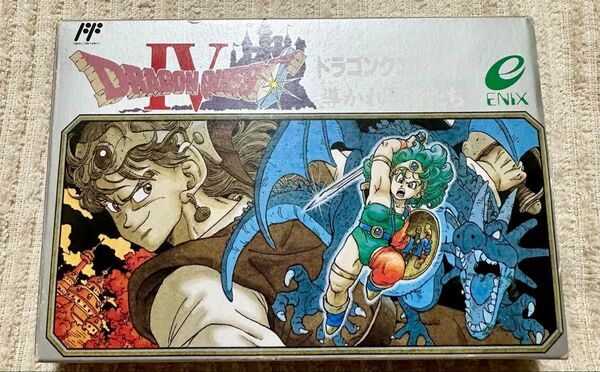 良品 激レア 箱説付き ファミコン ドラゴンクエトⅣ 導かれし者たち スクエア