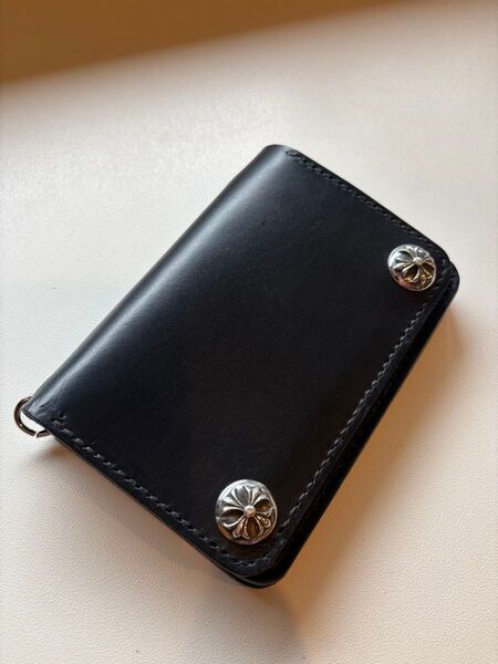 left-hand.leather トゥーフォールドウォレット ミドルサイズ シルバー925クロス