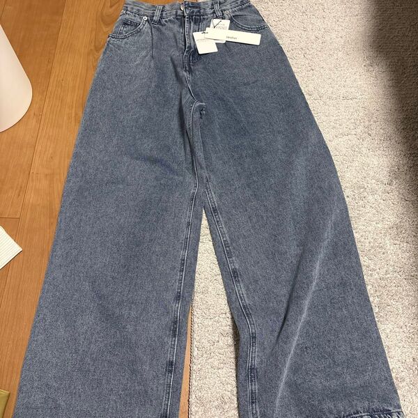 Heather ハイウエストデニムワイドパンツ 2 Sサイズ ¥5,823
