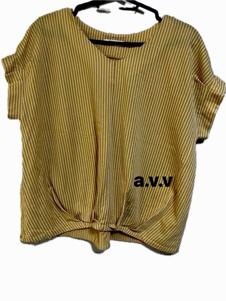 a.v.v イエロー トップス M 半袖カットソー