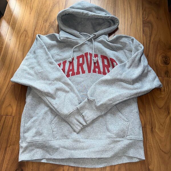 GU ベビーウェイトスウェットパーカー HARVARD グレーLサイズ