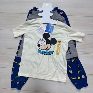 Disney ミッキーマウス 半袖Tシャツ ズボンセット 120cm 新品 未使用