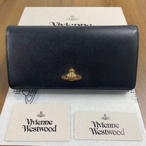 新品同様!ヴィヴィアンウエストウッド 財布 二つ折り 長財布 オーブ