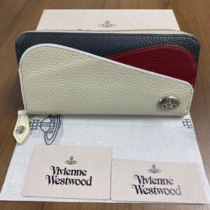 新品同様!ヴィヴィアンウエストウッド 財布 長財 ラウンドファスナー オーブ