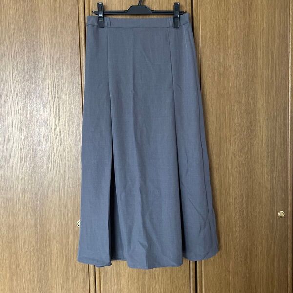 SHEIN グレー ロングスカート【新品未使用品】 スカート ロング 無地 ロングスカート