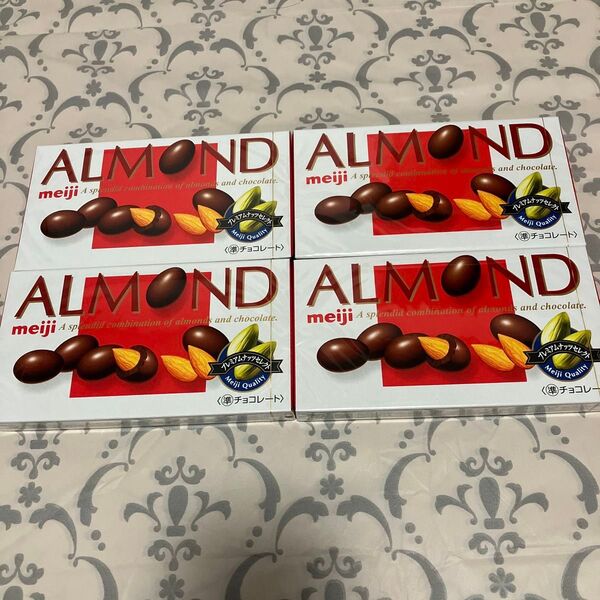 meiji ALMOND アーモンドチョコレート 4個セット 明治