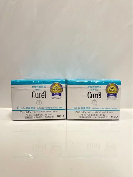 花王 Kao Curel キュレル 潤浸保湿フェイスクリーム 2個