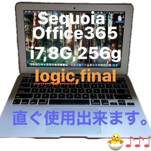 MacBook Air 11,office365 2025,i7,Mac,os,sequoia15.4 ,(英数キーボード)