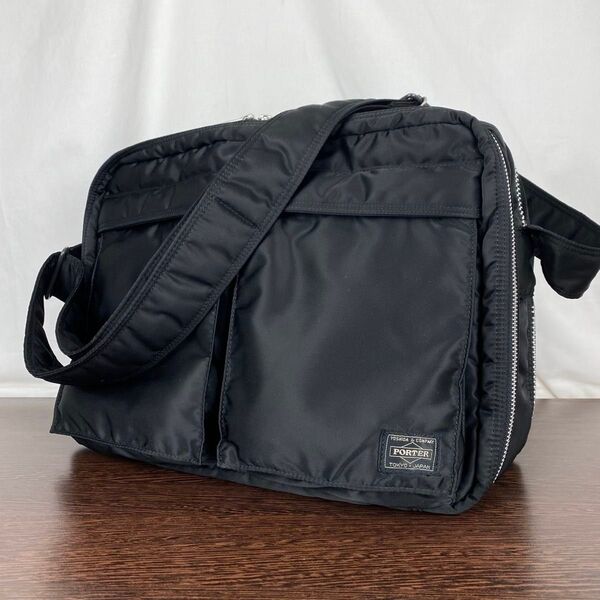 PORTER / TANKER SHOULDER BAG XL 特大 ブラック ポーター タンカー ショルダーバッグ 大きいサイズ