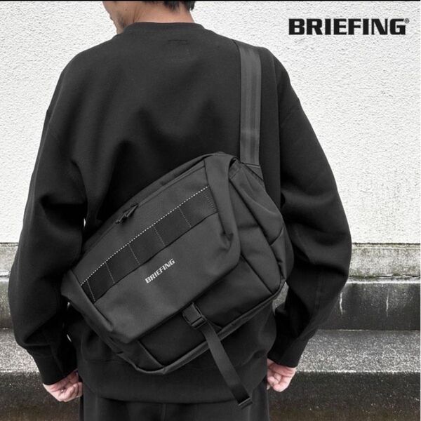 現行品 BRIEFING MFC MESSENGER (Sサイズ) WR 黒色 ブリーフィング メッセンジャーバッグ ブラック