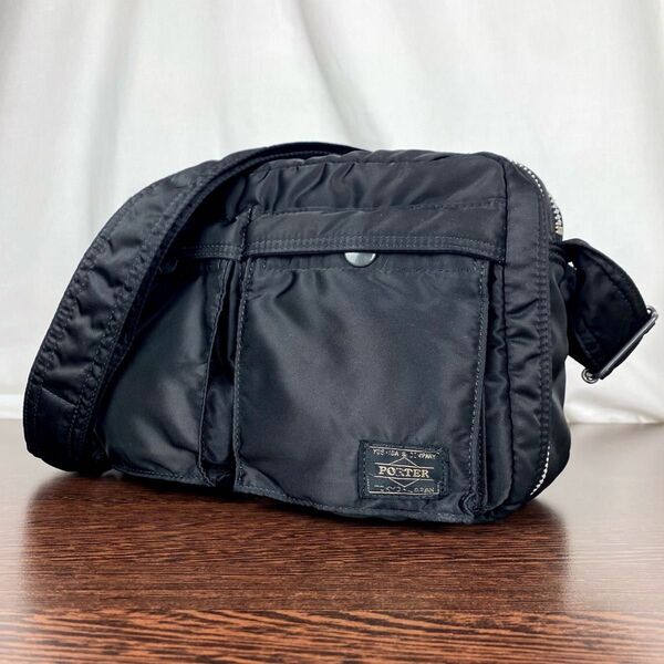 【廃盤】PORTER / TANKER SHOULDER BAG(S) ブラック ポーター タンカー ショルダーバッグ