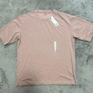 GU ジーユー TシャツドライポンチクルーネックT(5分袖)