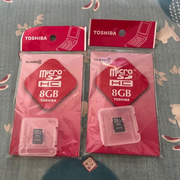 TOSHIBA microSDHCカード 8GB 2個セット 新品未開封