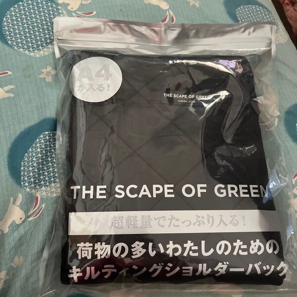 THE SCAPE OF GREEN キルティングショルダーバッグ ブラック 未使用