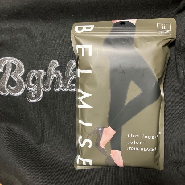 新品未開封)BELMISE ベルミス スリムレギンス LL TRUE BLACK 1点