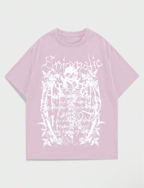 地雷系 サブカル ピンクTシャツ Tシャツ