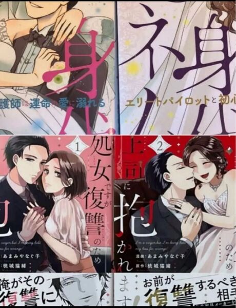 処女ですが復讐のため上司に抱かれます!1、2完結身代わりハネムーン エリートパイロットと初心な看護師は運命の愛に溺れる上下巻セット