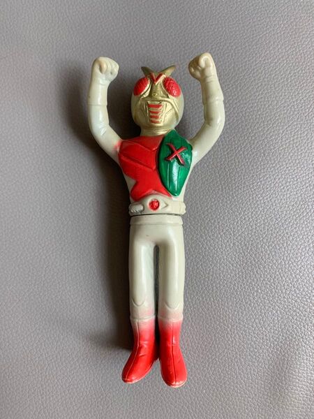 当時物 仮面ライダーエックス ソフビ