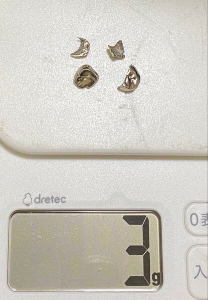 銀歯 撤去冠 3g消毒済み