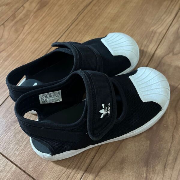 adidas スニーカーサンダル 16cm ブラック