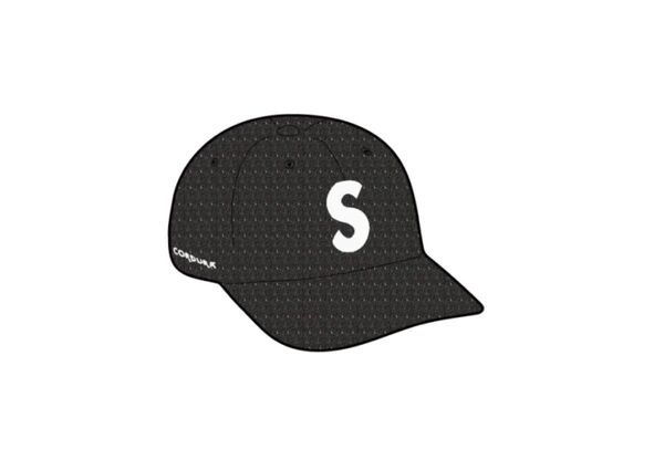 Supreme Cordura Denim S Logo 6-Panel "Black"
