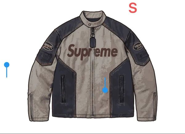 Supreme x Vanson Leathers Cordura Cotton Jacket "Denim" s