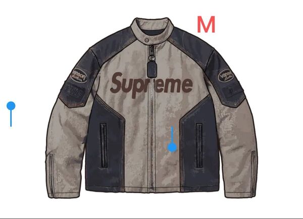 Supreme x Vanson Leathers Cordura Cotton Jacket "Denim" M