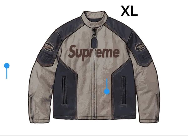 Supreme x Vanson Leathers Cordura Cotton Jacket "Denim"