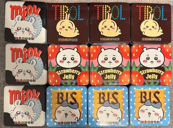 ちいかわ チロルチョコ ちいかわちろるちょこ缶 チロルチョコ缶 モモンガ ハチワレ うさぎ コラボ