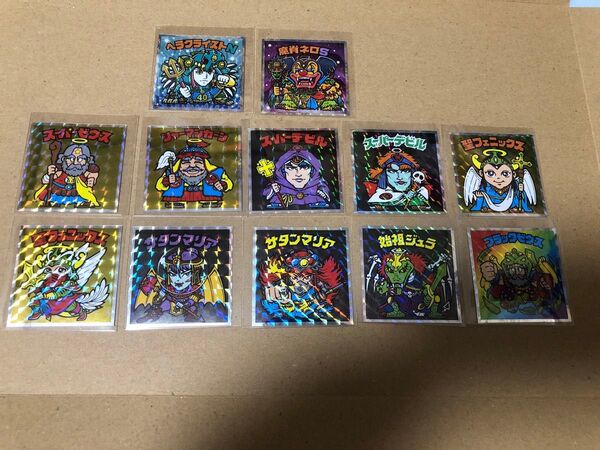 ロッテビックリマン40th ANNIVERSARY ヘッドだらけのビックリマン ヘラクライストN 魔肖ネロS含む12枚セット