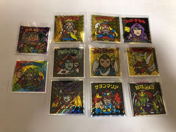 ロッテビックリマン40th ANNIVERSARY ヘッドだらけのビックリマン 魔肖ネロS含む11枚セット!