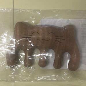 サンダルウッド マッサージコーム ネコ型