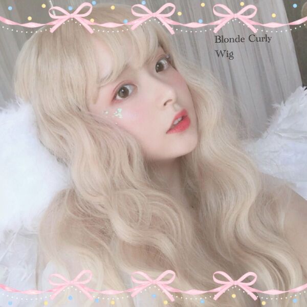 金髪ウィッグ ブロンド フルロング かつら コスプレ ギャル ロリータ 巻髪