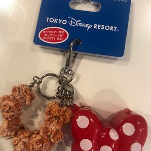 ミニーちゃんポップコーンキーホルダー ディズニーランド シー