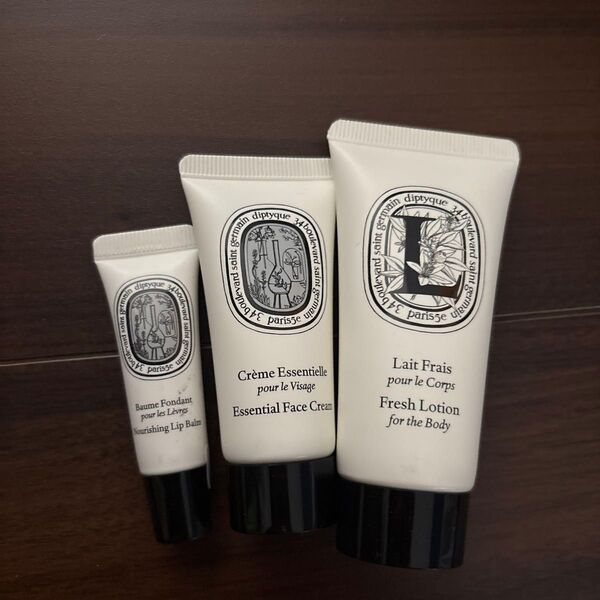 Diptyque ボディローション・フェイスクリーム・リップバームセット