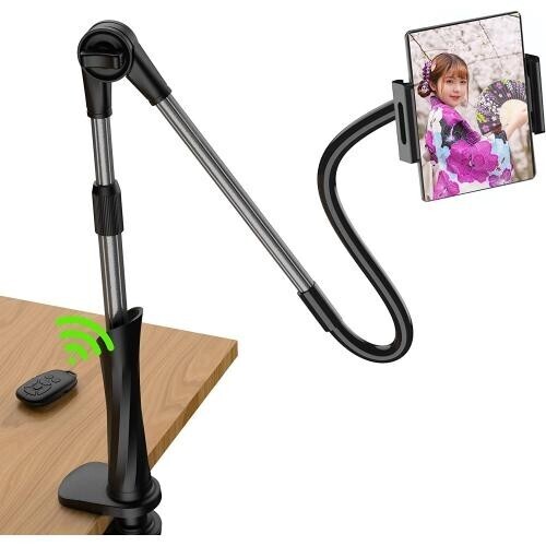 【Bluetoothリモコン付き】多機能アームスタンド スマホ・タブレット対応