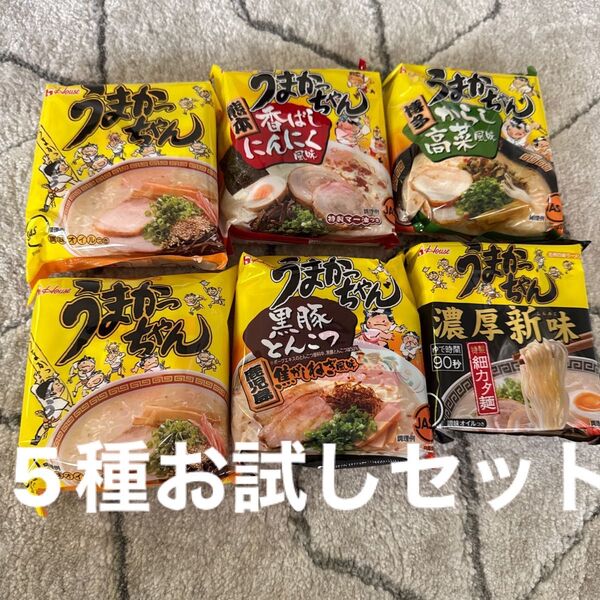 ハウス食品 うまかっちゃん 5種 お試しセット 6袋セット