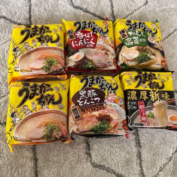 ハウス食品 うまかっちゃん 5種 お試しセット 6袋セット