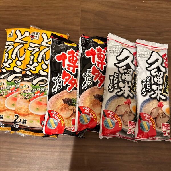 九州名産 九州特産 棒ラーメン6点セット 12人前 食品 とんこつラーメン 棒ラーメン インスタント