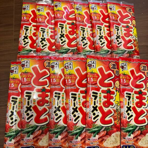 五木食品 濃厚とまとラーメン インスタントラーメン 棒ラーメン 12袋セット