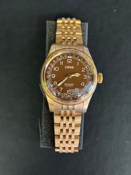 新品 オリス ビッグクラウン ブロンズブレス 腕時計 754 7741 3100